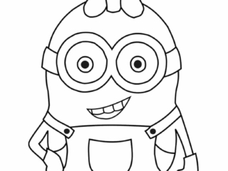 coloriage minion fille