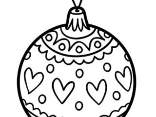 coloriage boule de noël