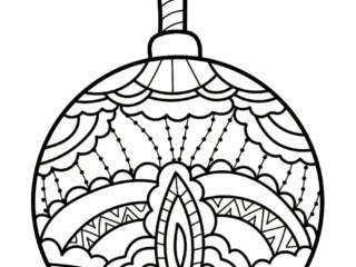 coloriage boule de noël