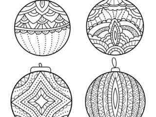 coloriages boule de noël