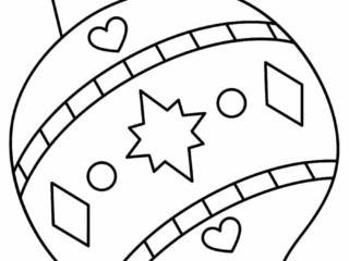 coloriage boule de noël