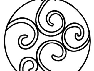 coloriage boule de noël