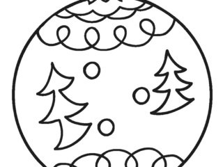 coloriage boule de noël