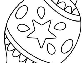 coloriage boule de noël