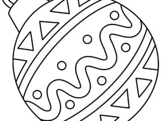 coloriage boule de noël