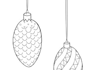 coloriage boule de noël