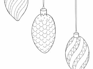 coloriage boule de noël