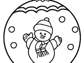 coloriage boule de noël