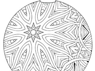 coloriage boule de noël adulte