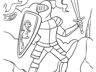coloriage chevalier