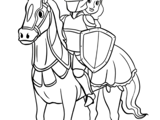coloriages chevalier