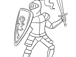 coloriage chevalier