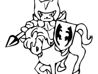 dessin de chevalier
