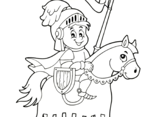 coloriage chevalier