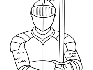 coloriage chevalier