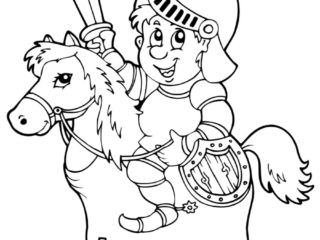 coloriage chevalier