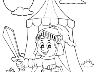 coloriage chevalier