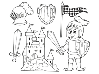 coloriage chevalier