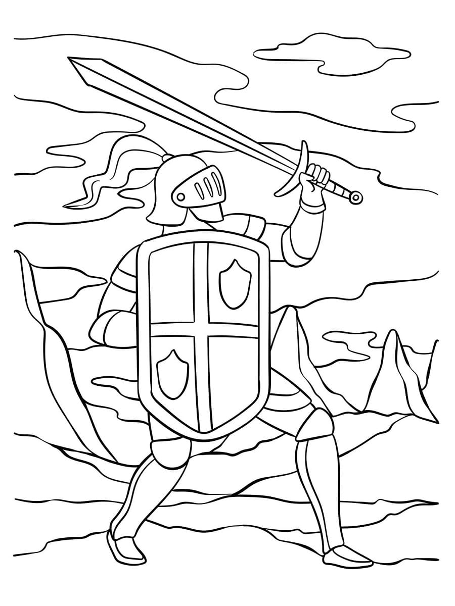 dessin de chevalier
