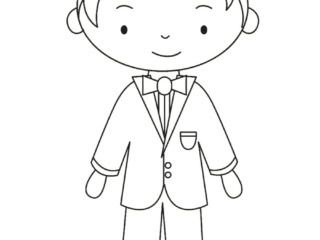 coloriage marié