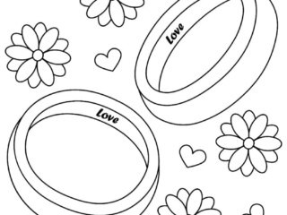 coloriage alliances mariage
