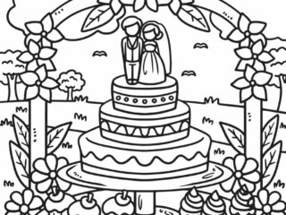 coloriage mariage