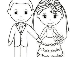 coloriage mariage