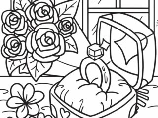 coloriage alliance mariage