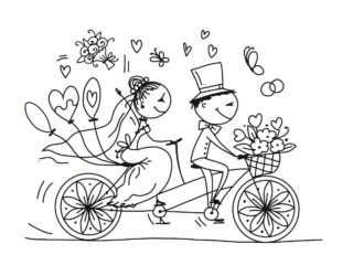 coloriage mariage