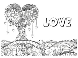 coloriage love