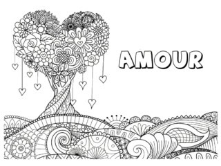 coloriage amour