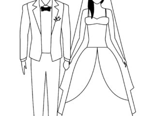 coloriage mariage
