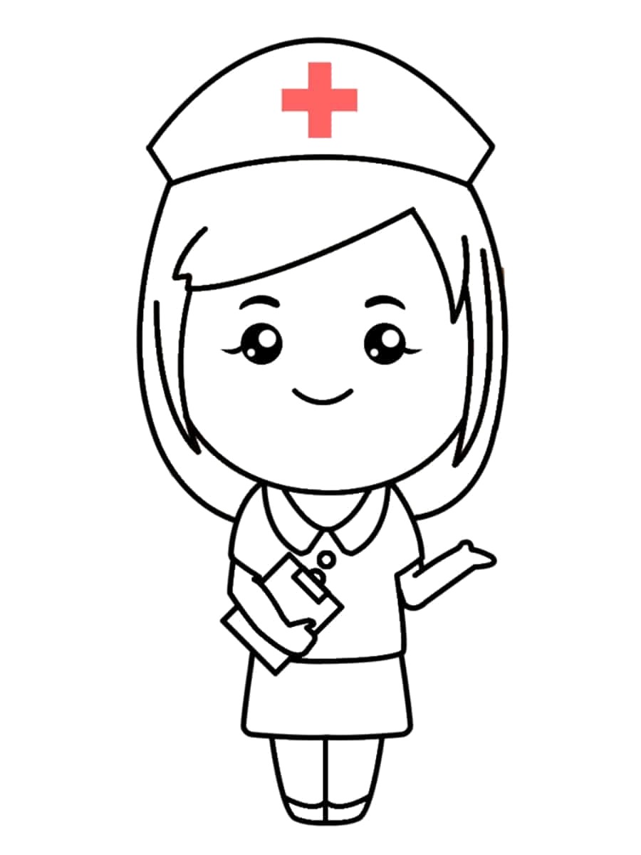 dessin infirmière