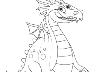 coloriage dragon