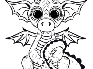 coloriage dragon