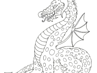 coloriage dragon