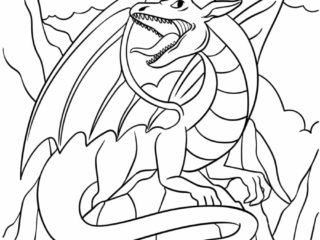 coloriage dragon
