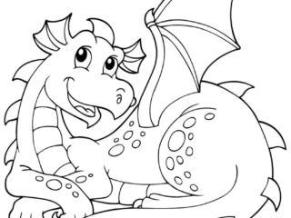 coloriage dragon