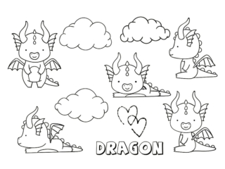 coloriage dragons