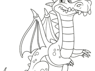 coloriage dragon
