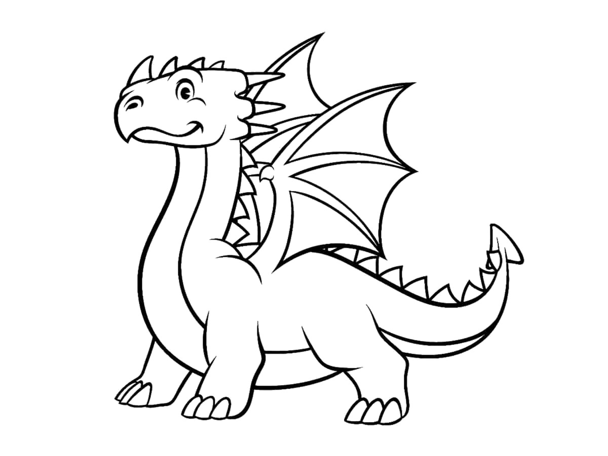 coloriage dragon