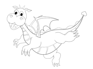 coloriage dragon