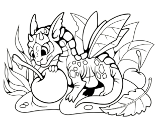 coloriage dragon
