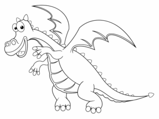 coloriage dragon