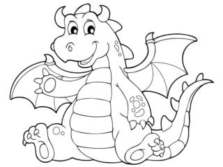 coloriage dragon