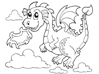 coloriage dragon