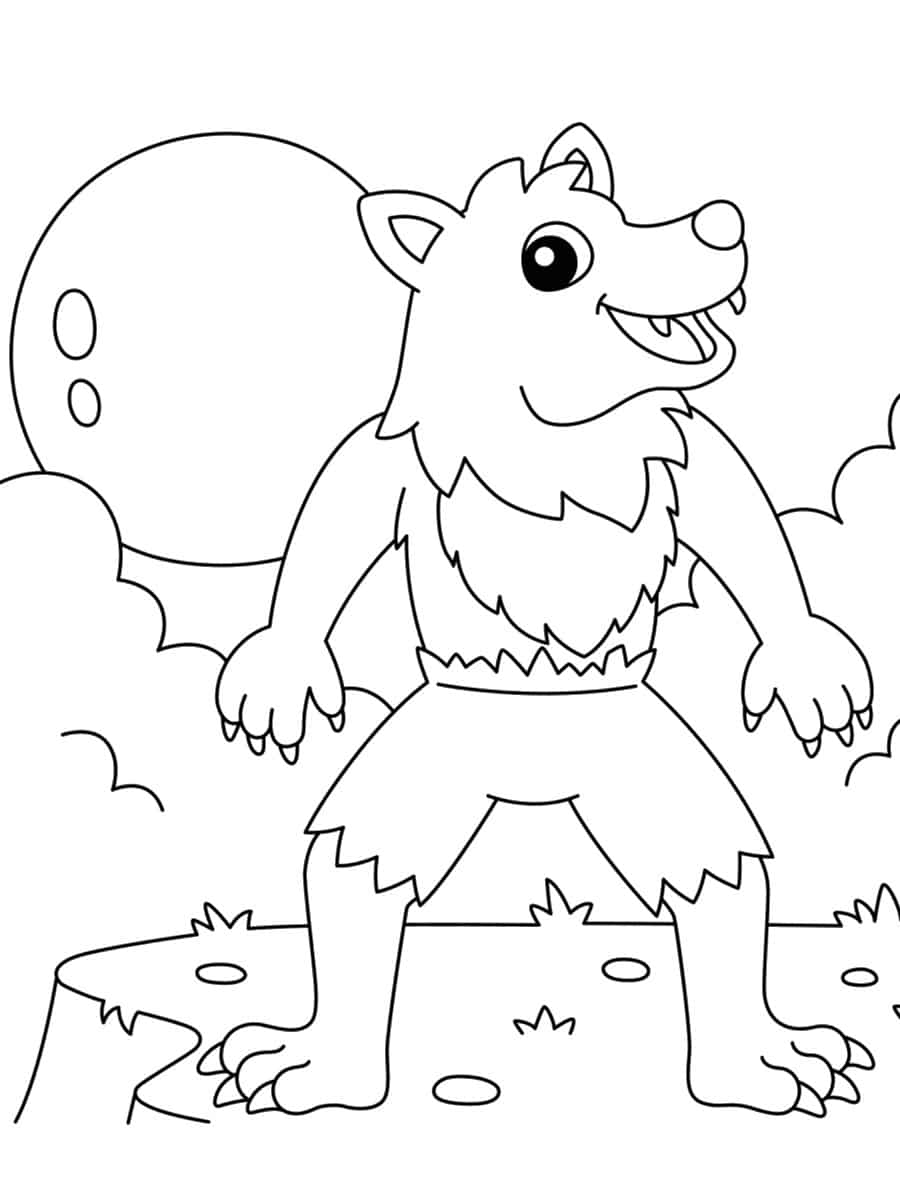 Coloriage loup garou : 30 dessins à imprimer gratuitement