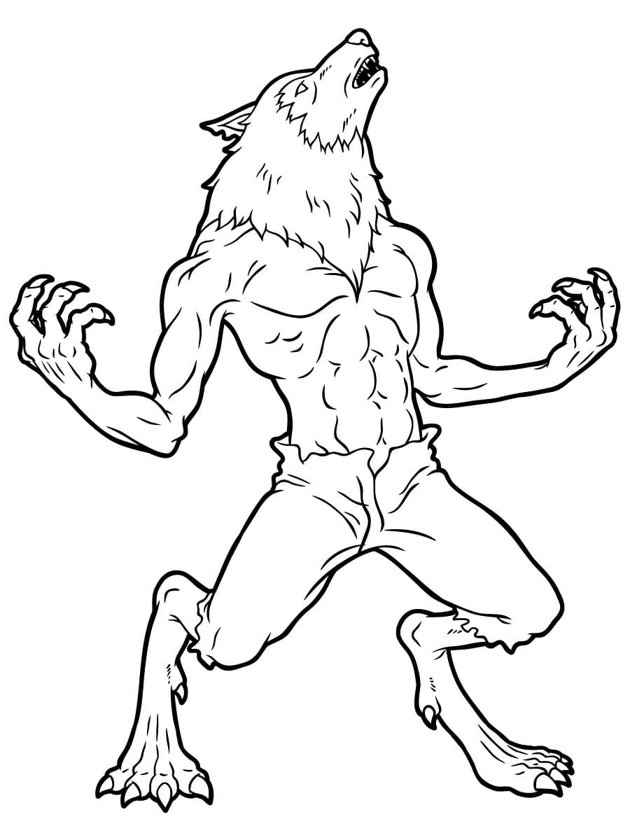 Coloriage loup garou : 30 dessins à imprimer gratuitement