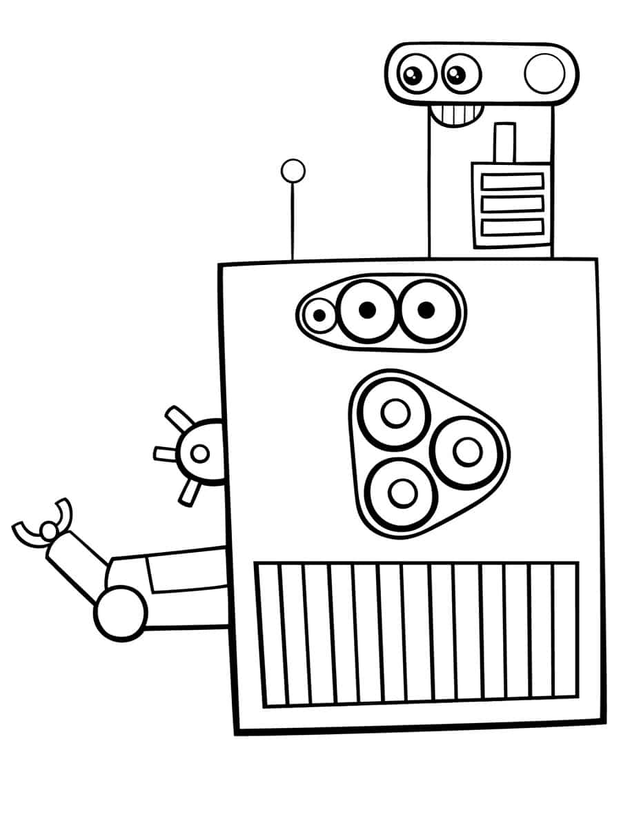 Coloriage robot : 50 dessins à imprimer gratuitement !