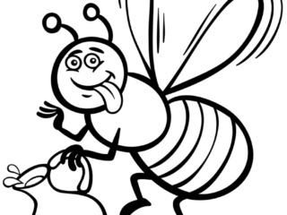 jgdfgkjkfjgd coloriage abeille facile
